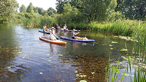 Сплав на байдарках и SUP board Киев Козинка